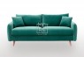 DB Luxury Velvet Feel Fabric Italian 2.5 Seater Sofa Green