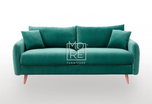 DB Luxury Velvet Feel Fabric Italian 2.5 Seater Sofa