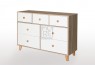 EVE Acacia 7 Drawers Dresser Oak&White