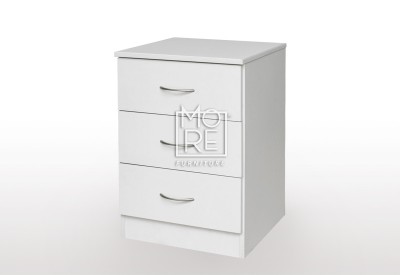 EVE MS MDF Bedside Table White