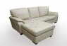 Botany 3 Seater Chaise PU Leather Taupe