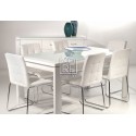 Edgewood High Gloss 1.65m Dining Table White