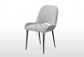 Crown C004 Fabric Dining Chair Light Grey