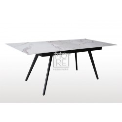 Civic Extension Marble Effect Glass 1.6m~2m Dining Table