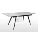 Civic Extension Marble Effect Glass 1.6m~2m Dining Table