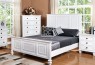 Miranda Poplar Solid Timber Bed Frame White