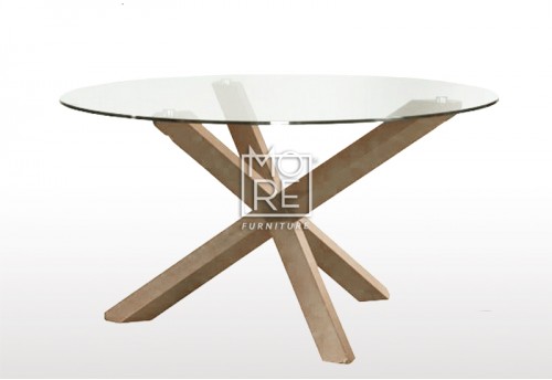 Verona Round Tempered Glass 1.4m Dining Table