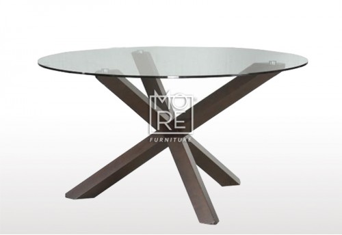 Verona Round Tempered Glass 1.4m Dining Table