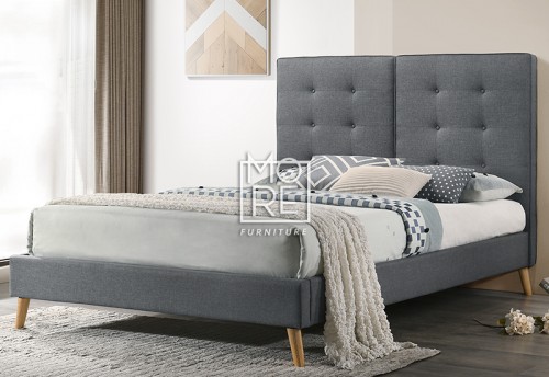 Marley Premium Fabric Bed Frame Grey