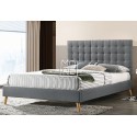 Vieda Premium Fabric Bed Frame Grey