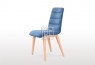 Grove Timber Fabric Dining Chair Blue