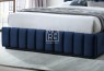 Ellie Premium Fabric Bed Frame Indigo Blue