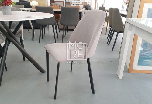 C117F Fabric Dining Chair Grey