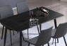 MM BB Sintered Stone 1.3m Dining Table Black&Black