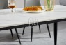 MM WB Sintered Stone 1.6m Dining Table White&Black