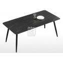 MM BB Sintered Stone 1.6m Dining Table Black&Black
