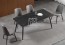 MM BB 5Pce Sintered Stone Dining Suite with Grey Firm Chair