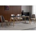 MM BG 5Pce Sintered Stone Dining Suite with Grey Firm Chair