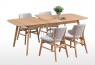 Harris 1.2m Extension Timber Dining Table with Melissa Chairs