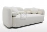 Odette Designer 3 Seater Linen Fabric 2.2m Sofa Beige