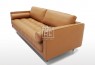 Madison 3 Seater Leathaire Fabric 2.2m Sofa Tan