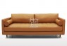 Madison 3 Seater Leathaire Fabric 2.2m Sofa Tan