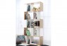 Uni 5 Tier Display Shelf Bookshelf Unit White&Oak