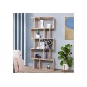 Uni 5 Tier Display Shelf Bookshelf Unit Oak