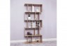 Uni 5 Tier Display Shelf Bookshelf Unit Oak