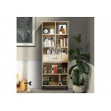 Niva 5 Tier Bookshelf 1 Drawer Oak