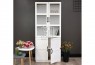Hekman 5 Tier Display Bookcase Cabinet with Doors White&Oak