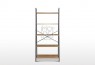Rome Industrial Style 5 Tier Ladder Shelf Oak