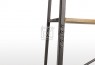 Rome Industrial Style 5 Tier Ladder Shelf Oak