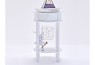 Franco MDF Round Bedside Table White
