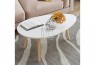 Aura Oval Coffee Table White