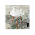 Aura 60cm Round Coffee Table White