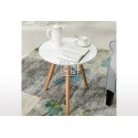 Aura 50cm Round Coffee Table White