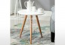 Aura 40cm Round Coffee Table White