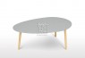 Aura 2Pce Oval Coffee Table Grey
