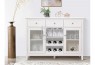 MS Sideboard Buffet with Wine Rack White