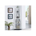 Hawaii 5 Tier Display Ladder Corner Shelf White