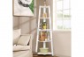 Hawaii 5 Tier Display Ladder Corner Shelf White