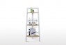Hawaii 3 Tier Display Ladder Corner Shelf White&Oak