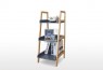 Hilka 3 Tier Display Ladder Shelf Grey