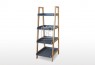 Hilka 4 Tier Display Ladder Shelf Grey