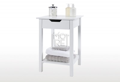 Noosa MDF Bedside Table White