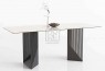 MM Sarah Sintered Stone 1.8m Dining Table with Black Legs