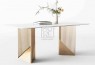 MM Sarah Sintered Stone 1.8m Dining Table with Gold Legs
