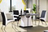 DC110 PU Leather Dining Chair Black&White