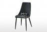 DC220 PU Leather Dining Chair Black